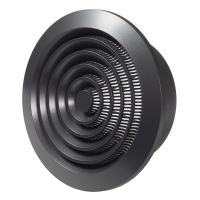 Вентиляционная решетка пластиковая пластиковая (круглая) Europlast NGA125A, антрацит