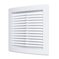 Вентиляционная решетка пластиковая наклонная с сеткой, с рамкой ЭРА 2020РЦ