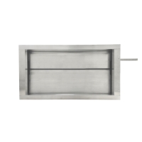 Дроссель-клапан прямоугольный под электропривод (оц. сталь) 300х200