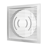 Вентиляционная решетка пластиковая прям-к сферическая ЭРА 2020РC16Ф