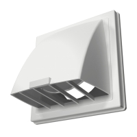 Вентиляционная решетка пластиковая с козырьком ЭРА 1919К15.16ФВ