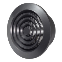 Вентиляционная решетка пластиковая пластиковая (круглая) Europlast NGA100A, антрацит