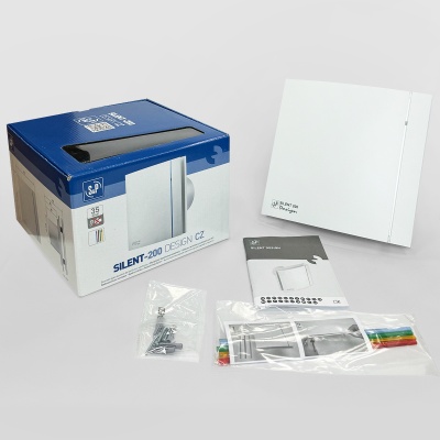 Вентилятор с обратным клапаном Soler Palau SILENT-200 CZ MATT WHITE DESIGN 4C