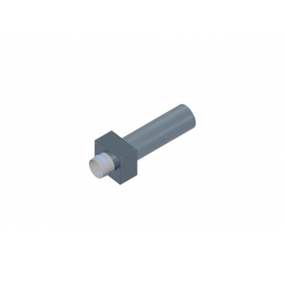 Вентиляционный прямой пленум Flexag PWP-100/75x1, D100, на 1 выxод, L=300 мм