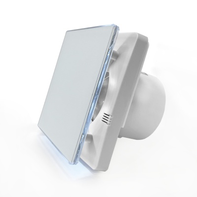 Вентилятор с обратным клапаном Seicoi 100 Matt White Glass SNAD04-01A