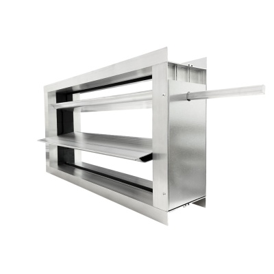 Дроссель-клапан прямоугольный под электропривод (оц. сталь) 500х500