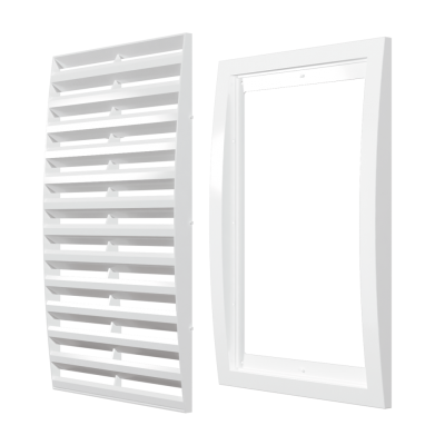 Вентиляционная решетка пластиковая вытяжная АБС 350х350 ЭРА 3535РР