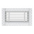 Вентиляционная решетка Brofer FUTURE 10 белая (300x100 мм)