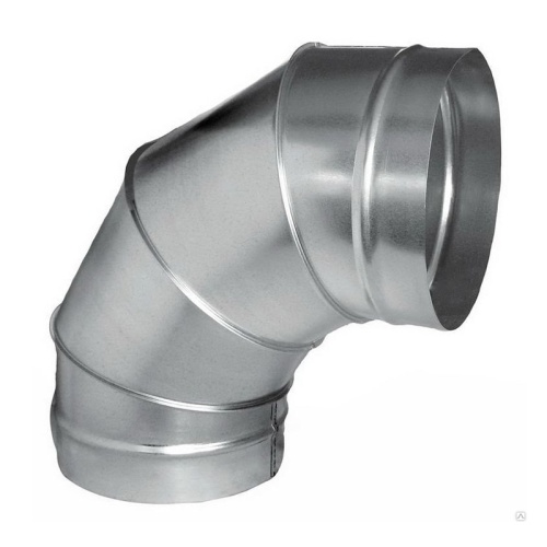 Отвод 90º круглый (оц. сталь) (150 мм)